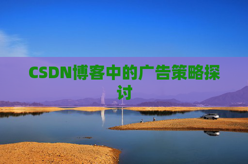 CSDN博客中的广告策略探讨